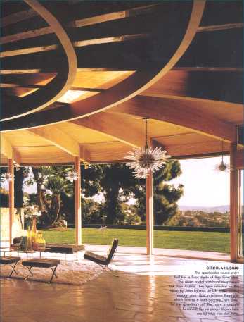 Harvey house, interior of spacious living area