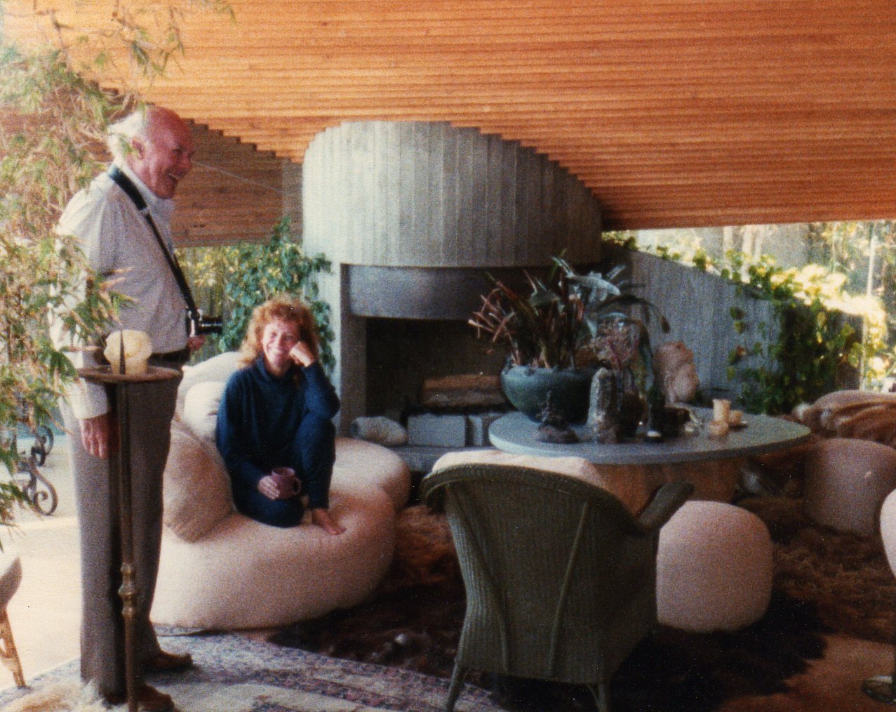John Lautner in Segel residence; Photo by Carla Larissa Fallberg