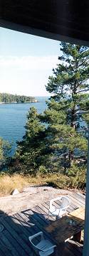 View from upper balcony over Lake Superior