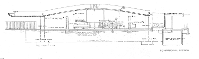 Section through residence